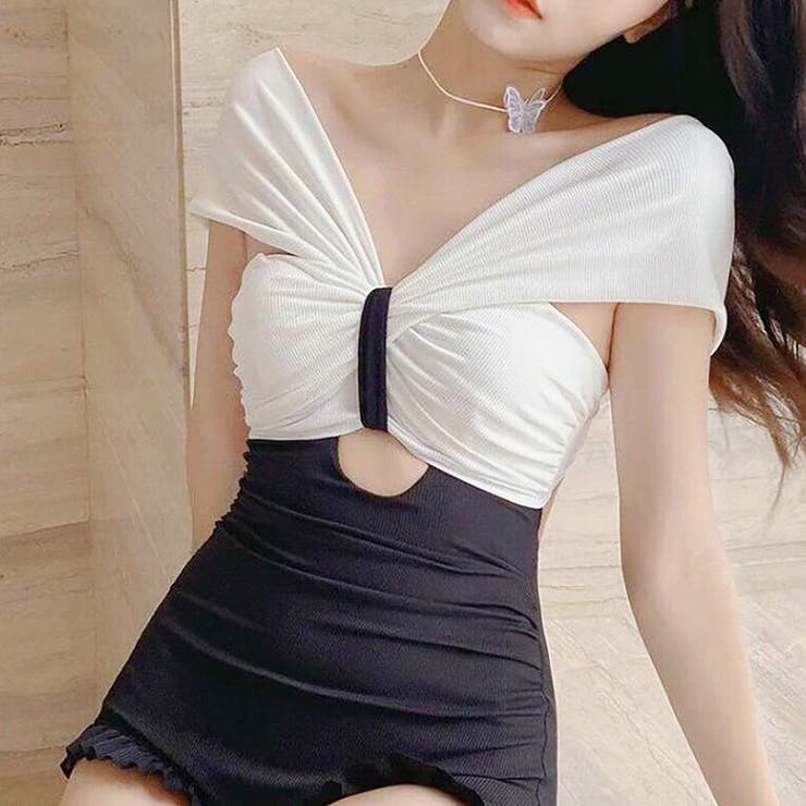 ワンピースオールインワン水着【韓国ファッション】 | Doula Doula | 詳細画像9 