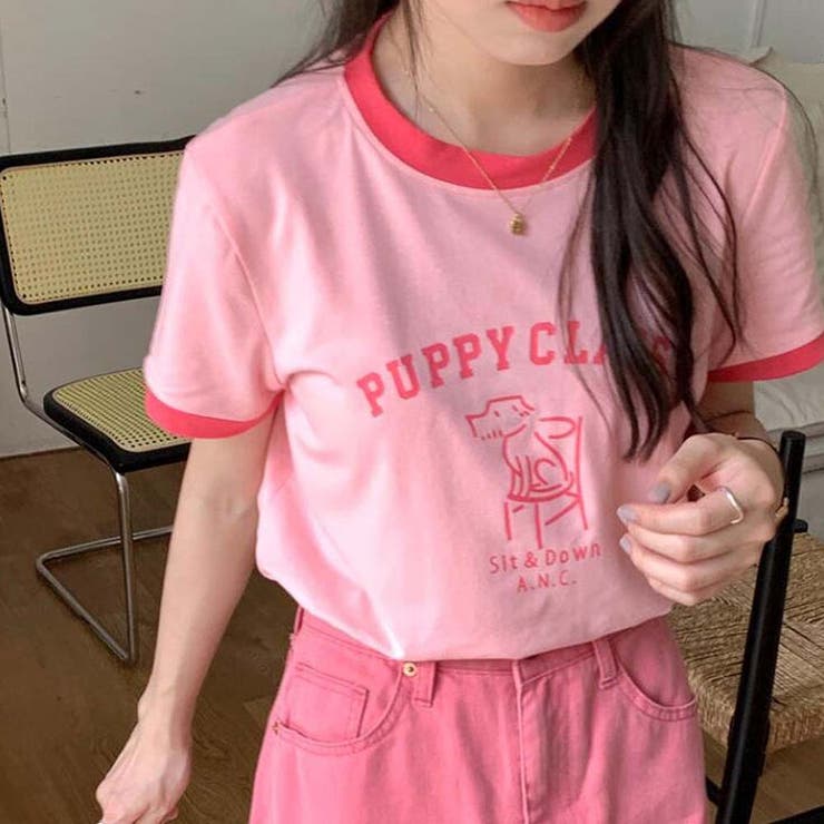 プリントTシャツ【韓国ファッション】[品番：ZJ000021377