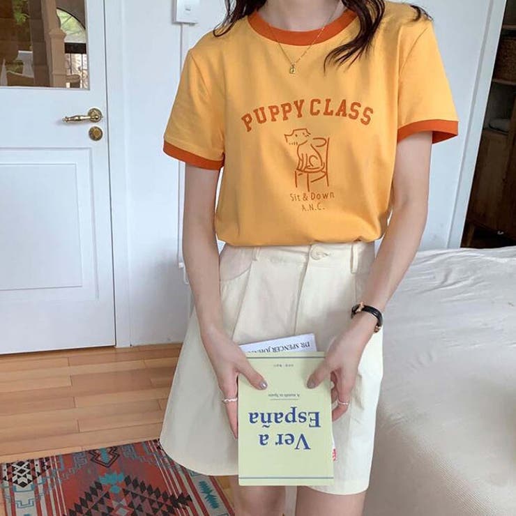 プリントTシャツ【韓国ファッション】[品番：ZJ000021377