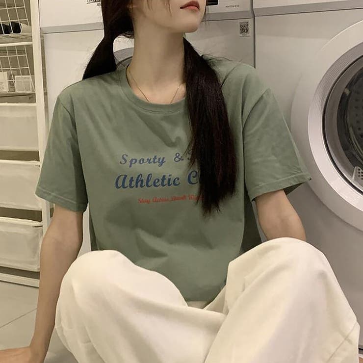 グリーン | Ｔシャツ【韓国ファッション】 | Girly Doll