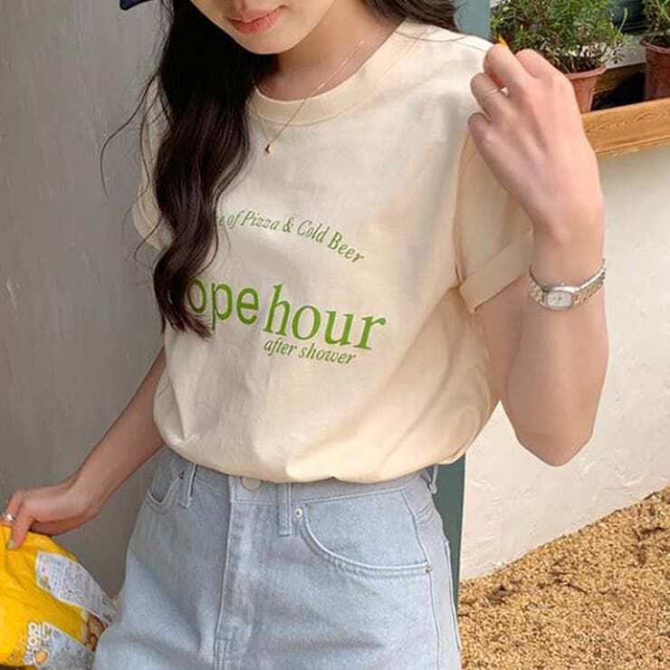 Tシャツ【韓国ファッション】[品番：ZJ000021847]｜Girly Doll