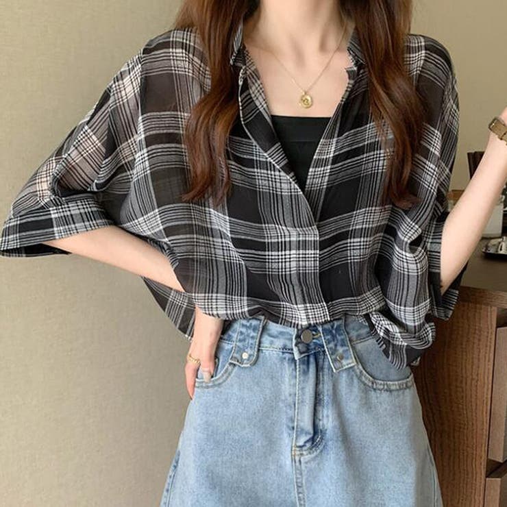 ブラックA | シャツ【韓国ファッション】 | Girly Doll