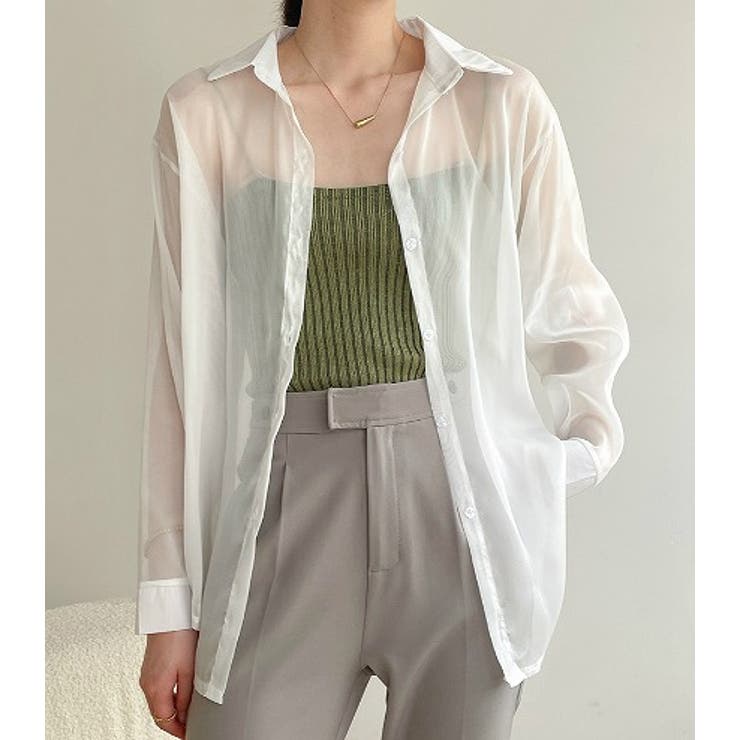 ホワイト | シャツ【韓国ファッション】 | Girly Doll