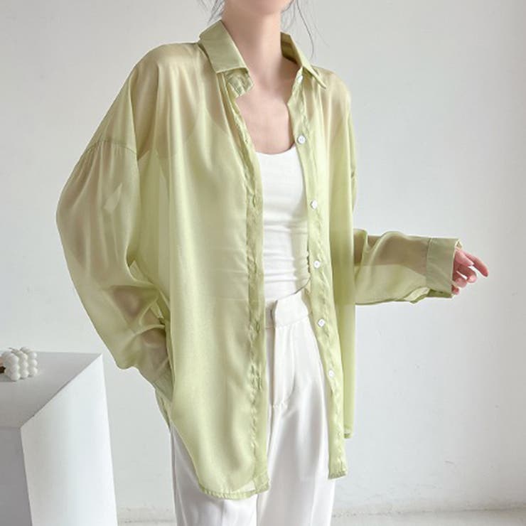 グリーン | シャツ【韓国ファッション】 | Girly Doll