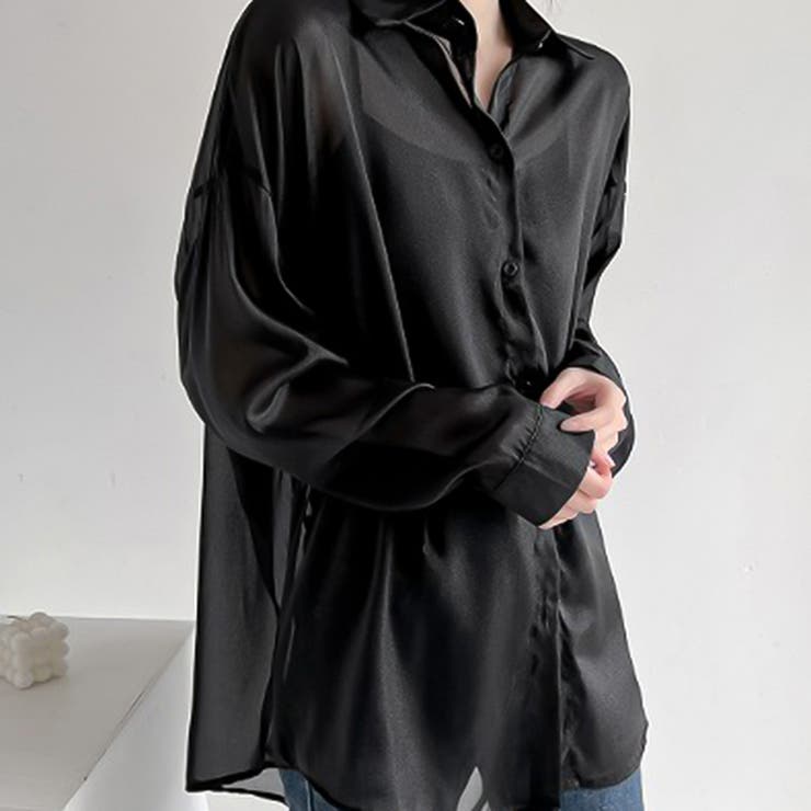 ブラック | シャツ【韓国ファッション】 | Girly Doll