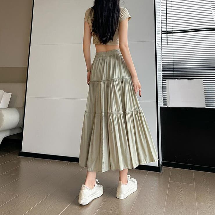 ティアードフレアスカート【韓国ファッション】 | Girly Doll | 詳細画像2 