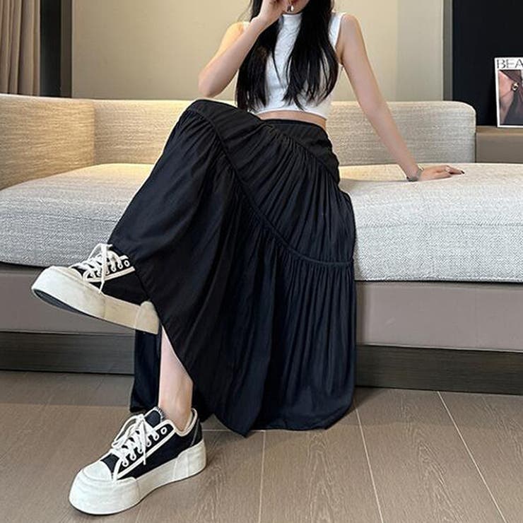 ティアードフレアスカート【韓国ファッション】 | Girly Doll | 詳細画像11 