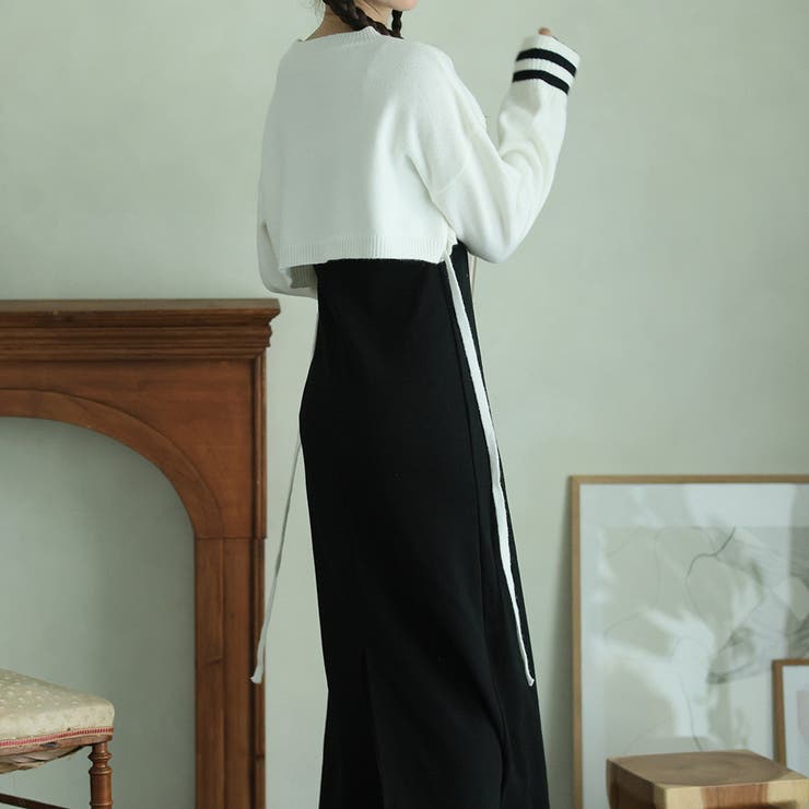 ライン入りショート丈ニット | Girly Doll | 詳細画像19 