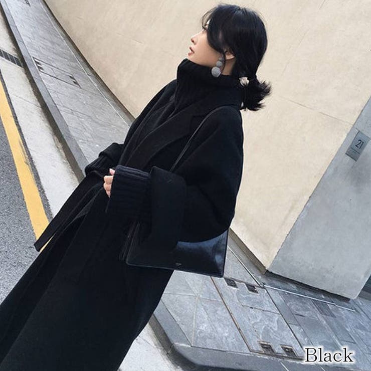ブラック | チェスターコート【韓国ファッション】 | Girly Doll