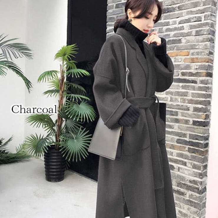 チャコールグレー | チェスターコート【韓国ファッション】 | Girly Doll