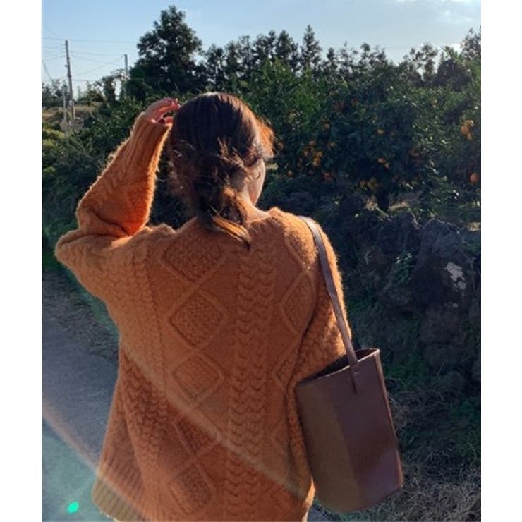 ケーブルオーバーニット【韓国ファッション】 | Girly Doll | 詳細画像2 