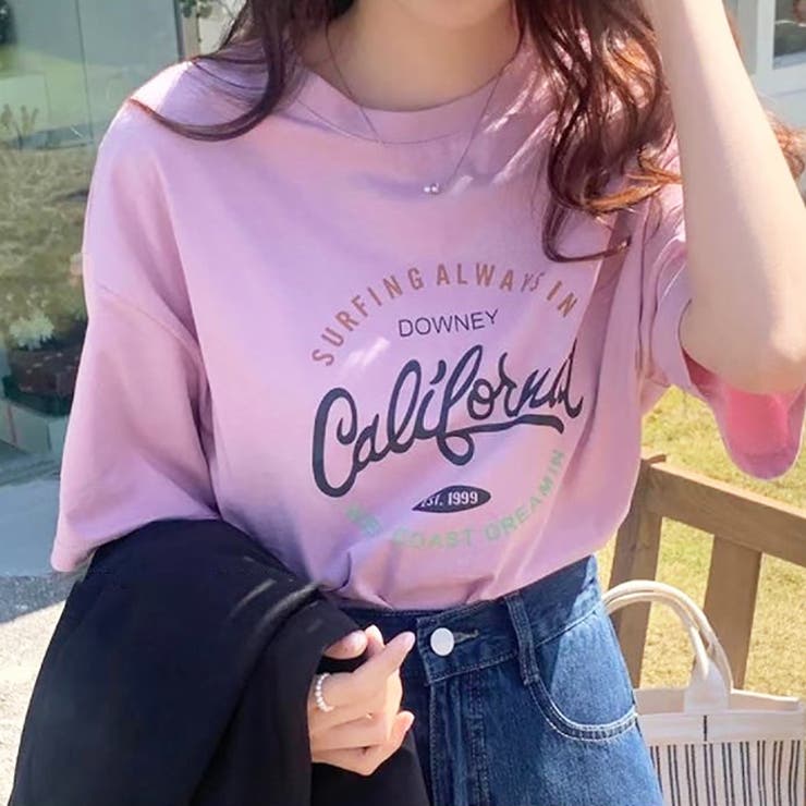 ロゴプリントＴシャツ【韓国ファッション】 | Doula Doula | 詳細画像3 