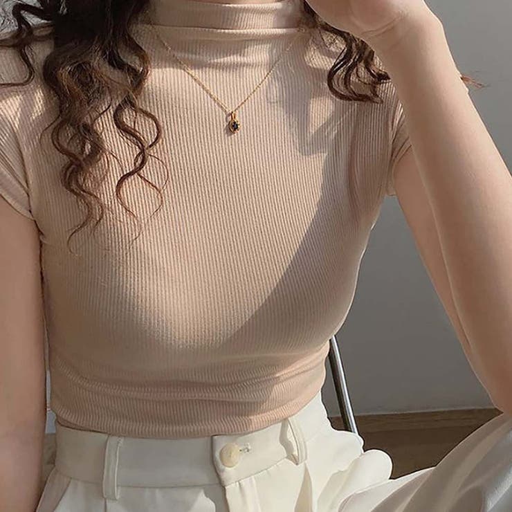 プチハイネック半袖プルオーバー【韓国ファッション】 | Doula Doula | 詳細画像3 