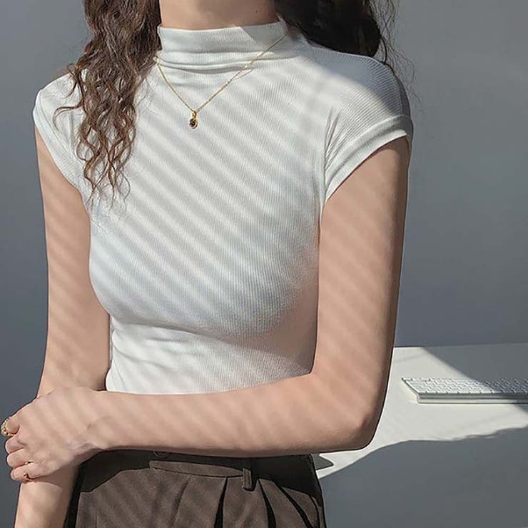 プチハイネック半袖プルオーバー【韓国ファッション】 | Doula Doula | 詳細画像6 