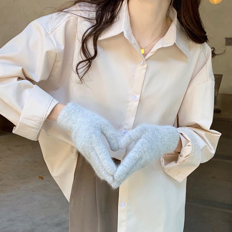 ベージュ | オーバーサイズシャツ【韓国ファッション】 | Doula Doula