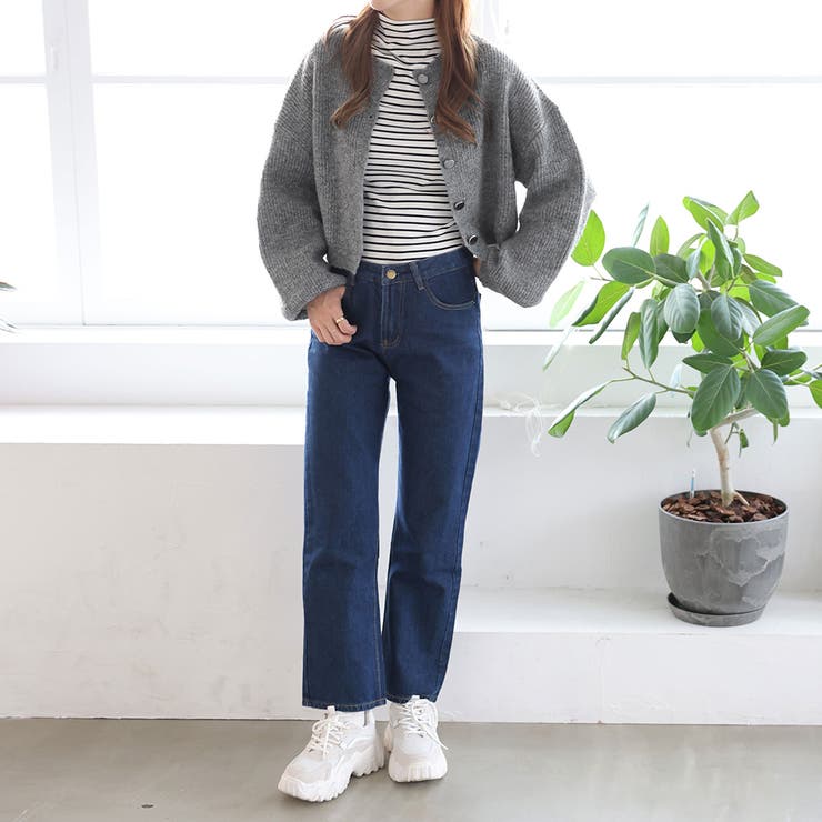 ショート丈ボリュームニットカーディガン | Girly Doll | 詳細画像4 