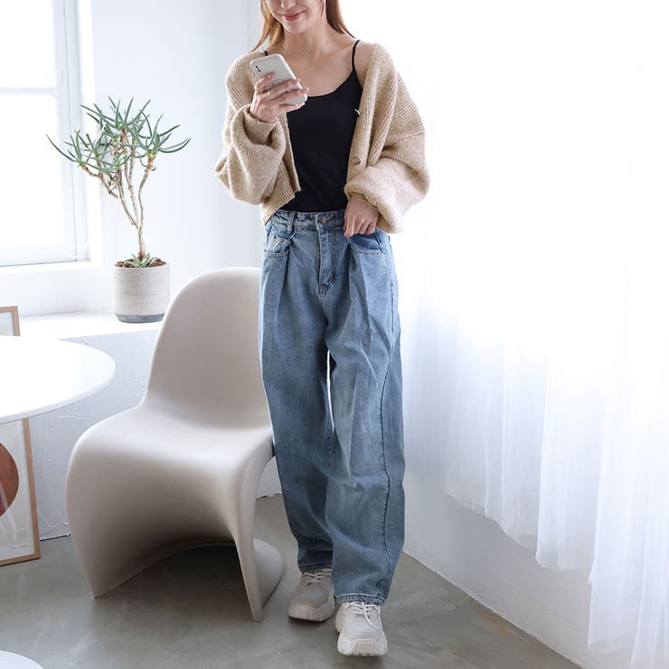 ショート丈ボリュームニットカーディガン | Girly Doll | 詳細画像12 