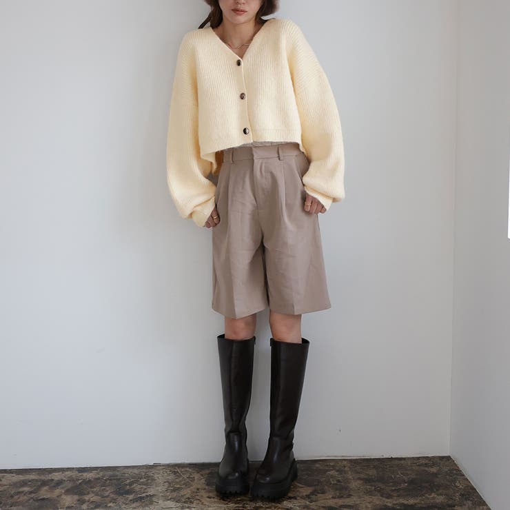 ショート丈ボリュームニットカーディガン | Girly Doll | 詳細画像14 