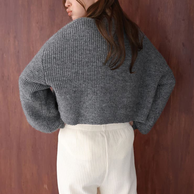 ショート丈ボリュームニットカーディガン | Girly Doll | 詳細画像18 