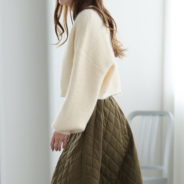 ショート丈ボリュームニットカーディガン | Girly Doll | 詳細画像24 