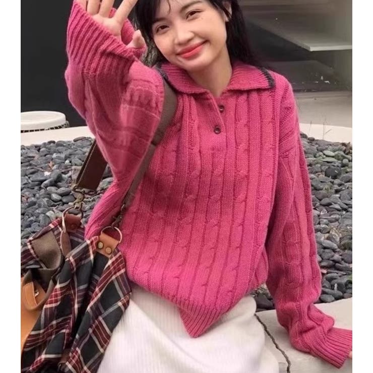 ニット・セーター【韓国ファッション】[品番：ZJ000026348]｜Girly