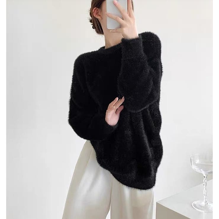 ブラック | ニット・セーター【韓国ファッション】 | Girly Doll