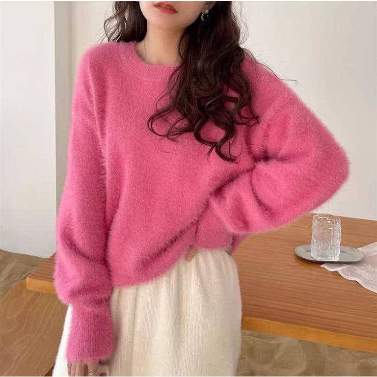 ローズ | ニット・セーター【韓国ファッション】 | Girly Doll