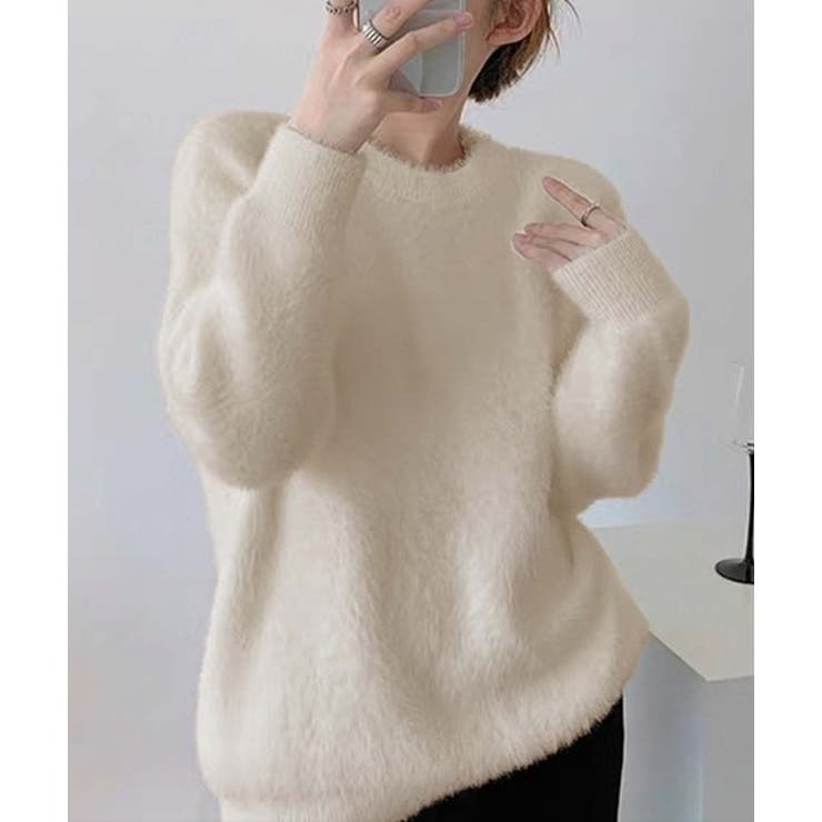 ベージュ | ニット・セーター【韓国ファッション】 | Girly Doll