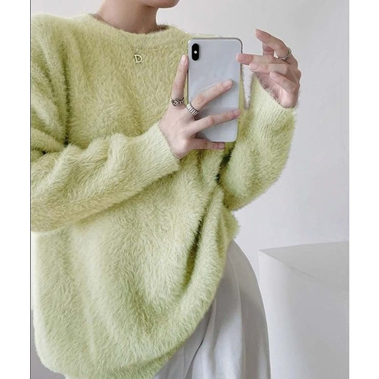 ライトグリーン | ニット・セーター【韓国ファッション】 | Girly Doll