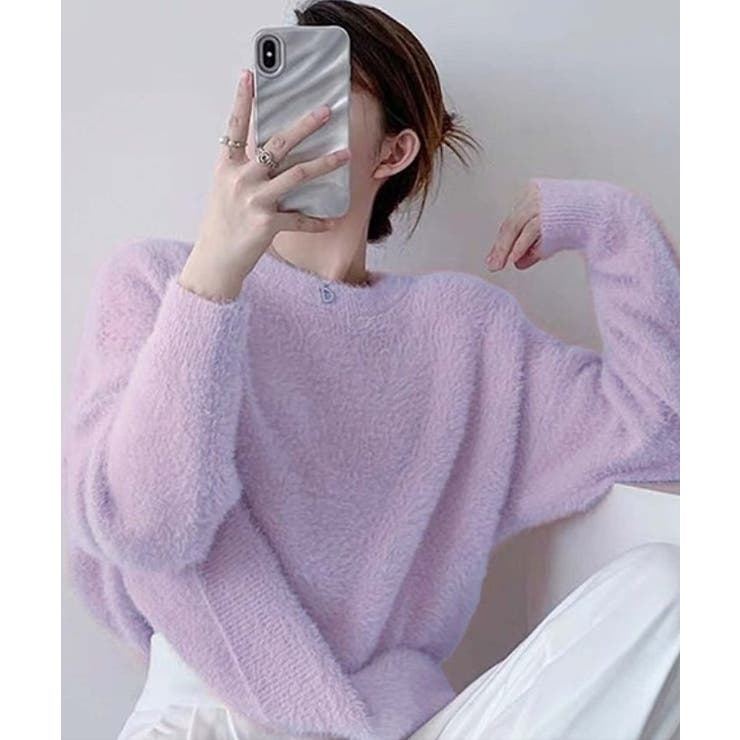 ライトパープル | ニット・セーター【韓国ファッション】 | Girly Doll