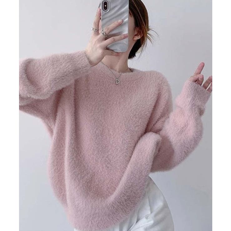 グレーパープル | ニット・セーター【韓国ファッション】 | Girly Doll