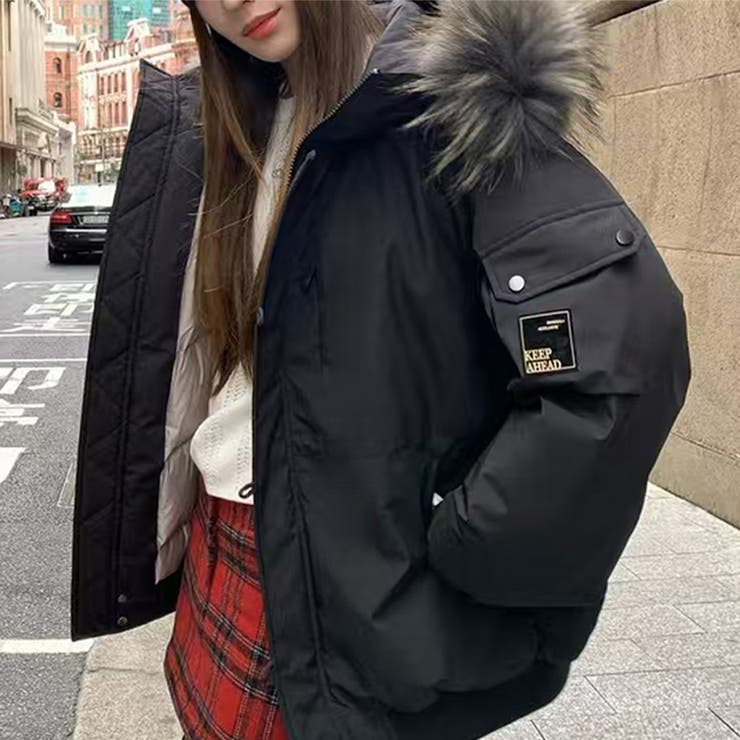 ブラック | ダウンジャケット・ダウンコート【韓国ファッション】 | Girly Doll