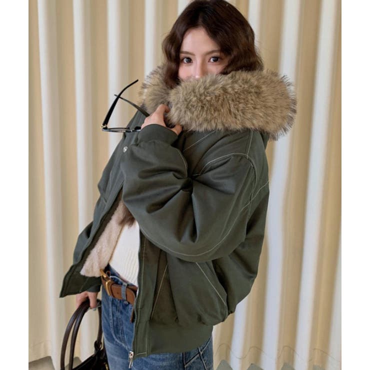 カーキ | モッズコート【韓国ファッション】 | Girly Doll