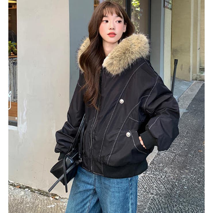 ブラック | モッズコート【韓国ファッション】 | Girly Doll