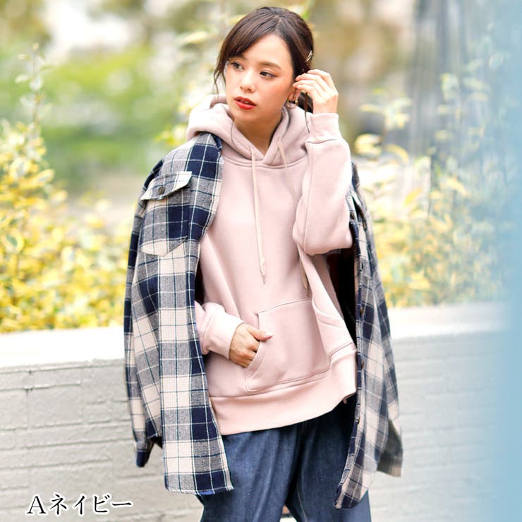 チェックルーズシャツ 韓国ファッション 品番 Zj Girly Doll ガーリードール のレディースファッション 通販 Shoplist ショップリスト