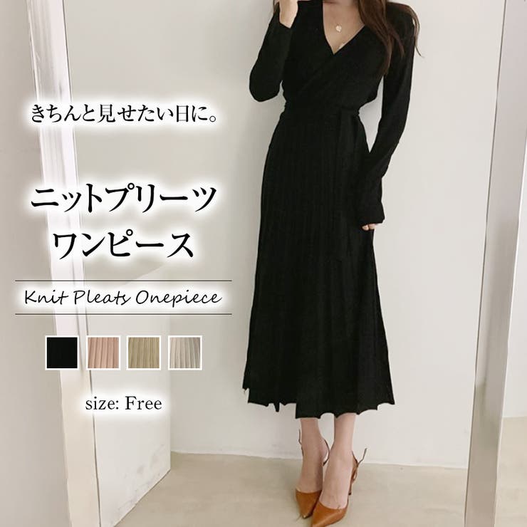 ニットプリーツワンピース 韓国fashion 品番 Douw Doula Doula ドゥーラドゥーラ のレディースファッション通販 Shoplist ショップリスト