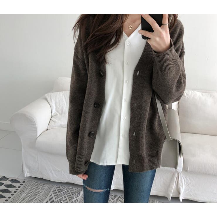 ゆったりサイズカーディガン【韓国ファッション】 | Girly Doll | 詳細画像9 