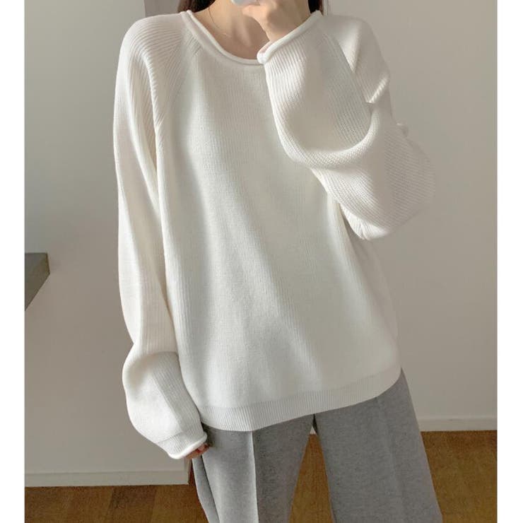 ホワイト | ニット・セーター【韓国ファッション】 | Girly Doll