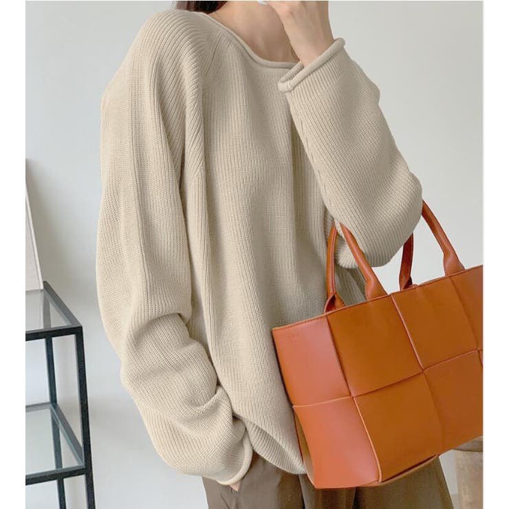 ベージュ | ニット・セーター【韓国ファッション】 | Girly Doll