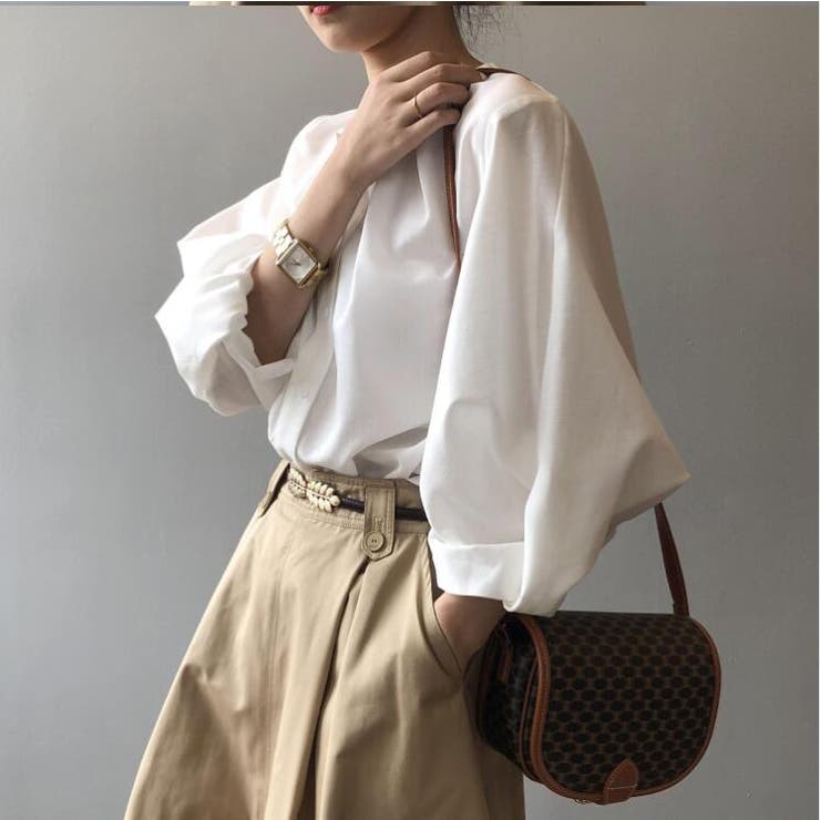 ボリュームスリーブ長袖シャツブラウス【韓国ファッション】 | Girly Doll | 詳細画像2 
