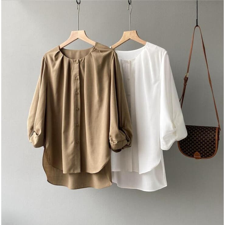 ボリュームスリーブ長袖シャツブラウス【韓国ファッション】 | Girly Doll | 詳細画像9 