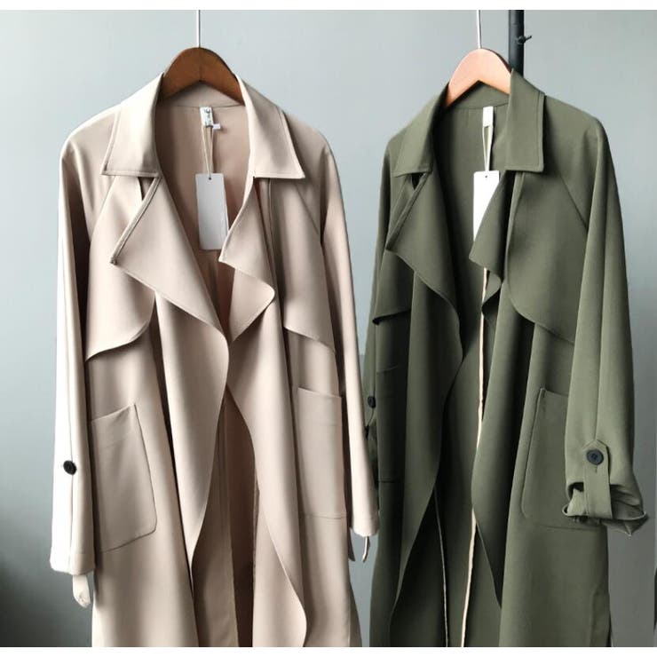 ロングトレンチコート【韓国ファッション】 | Doula Doula | 詳細画像2 