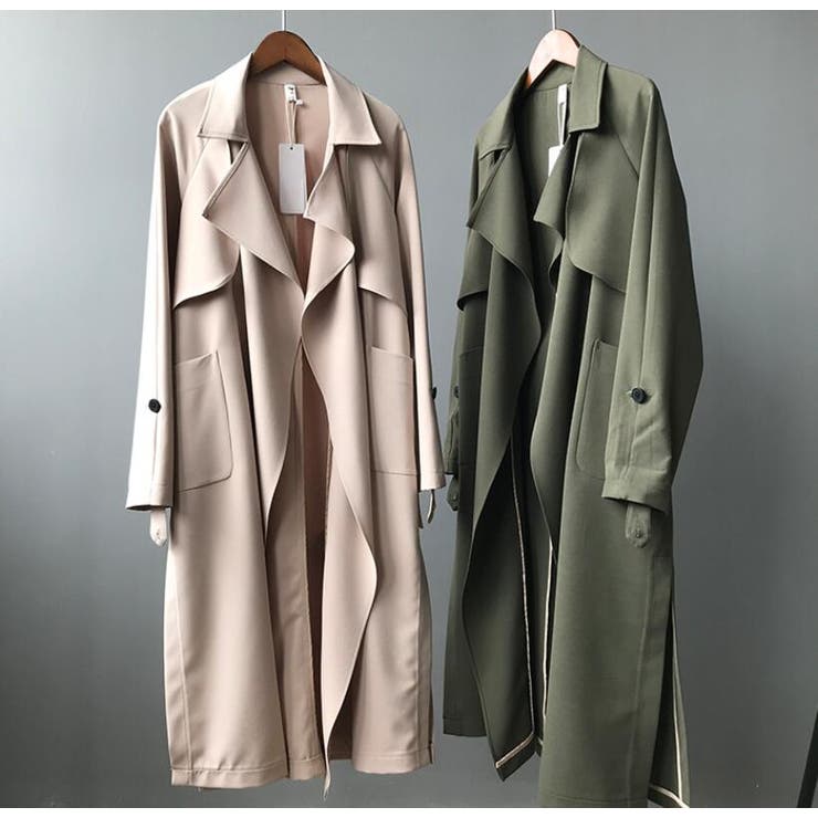 ロングトレンチコート【韓国ファッション】 | Doula Doula | 詳細画像3 