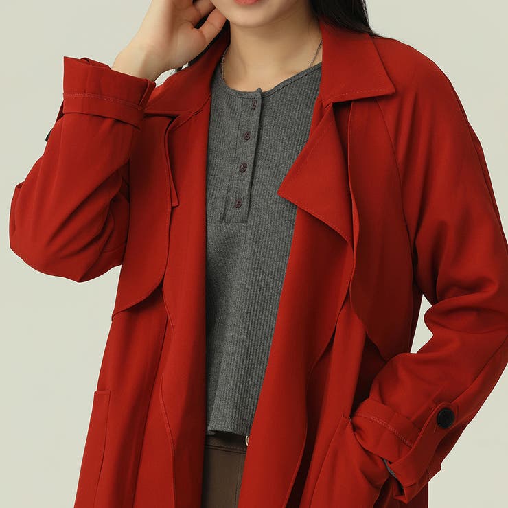 ロングトレンチコート【韓国ファッション】 | Doula Doula | 詳細画像16 