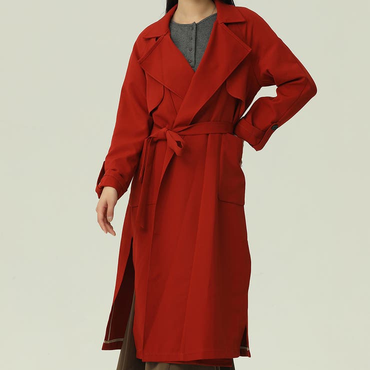 ロングトレンチコート【韓国ファッション】 | Doula Doula | 詳細画像18 