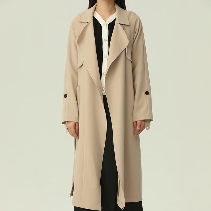 ロングトレンチコート【韓国ファッション】 | Doula Doula | 詳細画像24 