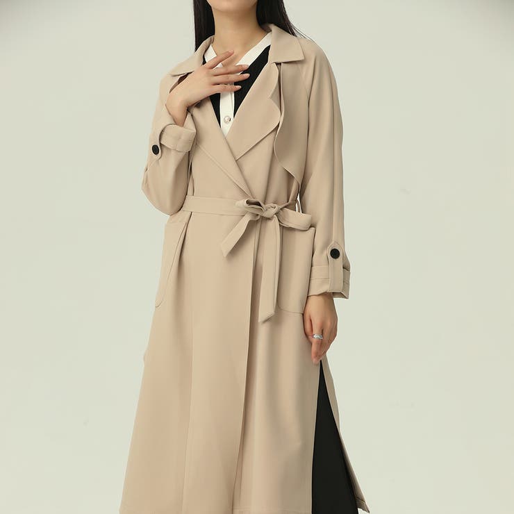 ロングトレンチコート【韓国ファッション】 | Doula Doula | 詳細画像33 