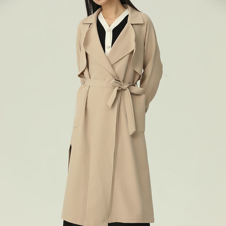 ロングトレンチコート【韓国ファッション】 | Doula Doula | 詳細画像34 
