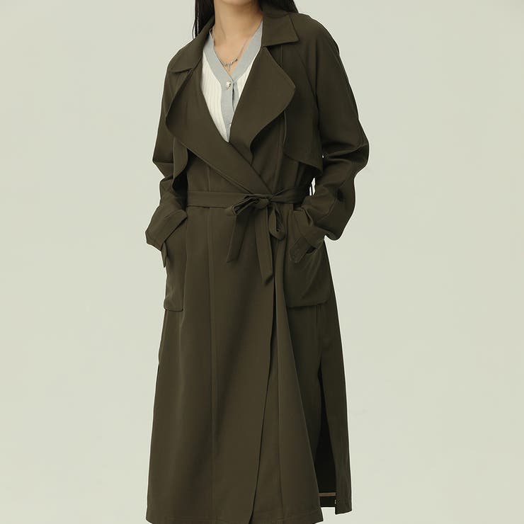ロングトレンチコート【韓国ファッション】 | Doula Doula | 詳細画像37 