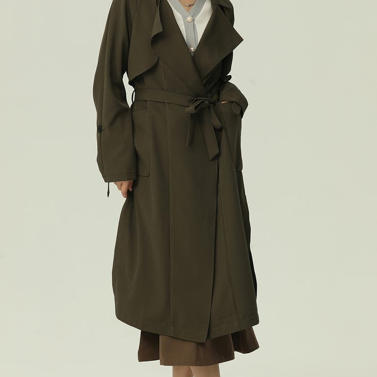 ロングトレンチコート【韓国ファッション】 | Doula Doula | 詳細画像38 